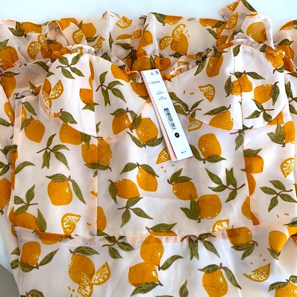AQUA Lemon Dress- NWT - Picture 4 of 4